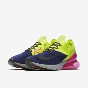 Nike Air Max 270 Flyknit “Yellow/Purple” Mens 10.5